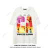 2023 New Summer Mens Cotton Short sleeved Street Hip Hop Large Youth Korean Edition Mens T-shirt