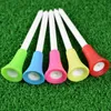 30 Pcs Plastic Golf Tees Multi Color 8.3CM Durable Rubber Cushion Top Golf Tee Golf Accessories for golf sprot 240304