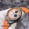 Reloj de pulsera de alta gama Relojes de pulsera populares AP Royal Oak Offshore Series 26217BC Cronógrafo Vip para hombres Limitado a 12 piezas de material de oro blanco de 18 quilates