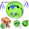 Benepaw Interactive Dog Toys Food Dispensing Treat Pet Giggle Ball Safe Squeaky Puppy Puzzle Toy For Small Medium Large 240306