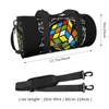 Duffel Bags Bonito Math Ru Travel Bag Bik Presentes Magic Cube Imprimir Grande Capacidade Esporte Masculino Feminino Ginásio Yoga Retro Fitness