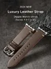 Cinturini per orologi Cinturino in pelle di lusso per Apple Ultra 49mm Serie 9 8 7 6 SE 45mm 44mm 41mm 40mm Accessori Cinturini L240307