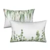 Pillow Green Golden Plant Leaf Pillowcase Polyester Home Sofa Office Cover Case Wholesale Couch Cojines