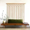 100*115cm Hand Woven Macrame Tapestry Bohemian Wall Hanging Tapestry Window Door Curtains Wedding Background Home Decoration 240304