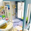 Arkitektur/DIY House Baby House Kit Mini DIY Handmade 3D Pussel Assembly Building Villa Model Toys Home Bedroom Decoration With Furniture Wood CRA