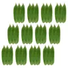 Ensemble de vaisselle 100 PCS Sushi d'herbe verte laisse un sashimi en bambou de feuille décorative japonaise