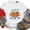 Женские футболки с принтом, модная рождественская трендовая годичная праздничная забавная милая футболка с короткими рукавами.