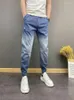 Jeans para hombres Moda Casual Pantalones de harén de mezclilla sueltos para hombres Primavera y otoño Hip-hop Gradiente Ropa holgada de lujo Ropa de diseñador