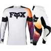 T-shirts pour hommes 2024 Nouveau costume de moto tout-terrain ensemble de cyclisme compétition de sports de plein air de montagne combinaison de moto absorbant la transpiration et respirante
