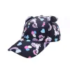 Gorra de béisbol de unicornio para niños, sombrero con orejas de gato, parasol, gorra de lengua de pato para niños ZZ