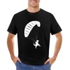 Herrpolos paramotor pilot dynosaur paraglider cool flygande t-shirt tungvikt sommarkläder snabbtorkande bomull