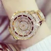 Bee Sister Women Watches With Diamond Crystal Gold Watch Ladies Luxury Wristwatch Rhinestone Clock Female Bracelet Wristwatches193y