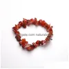 BEADED NEW NEW 7 Chakra Charm Natural Stone Gravel Bangle for Women 남자 남성 커플 치유 nce 팔찌 패션 보석 선물 선물 드롭 배달 je dhqnw