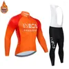 Set da corsa 2024 INEOS Maglia da ciclismo in pile termico invernale Set Abbigliamento da bicicletta a maniche lunghe MTB Abbigliamento da bici Maillot Ropa Ciclismo