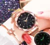 2019 Starry Sky Watches Women Fashion Magnet Watch Ladies Golden Arabski Zręcz zegar bransoletki dla kobiet Y19208U1835665
