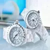luxury Wristwatches Men Women Couple Watch Luxury Ceramics Sports Quartz Wristwatch Black White Ceramic Classic Vintage Lady Girl 2678