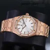 Montre Movement Watches AP Watch Royal Oak Series Watch Damenuhr 33 mm Durchmesser Quarzwerk Präzisionsstahl Platin Roségold Freizeit Damen Luxusuhr