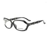 Sunglasses Frames 2024 High Quality Eyeglass Frame Women's Cat Eye Prescription Acetate Mirror BR1130 Anti Blue Light Glasses