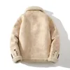 ABOORUN Uomo PU Cappotti di lana in pelle Punk Patchwork Giacche da moto Inverno caldo Parka da uomo 240223