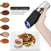 Gravity Electric Pepper and Salt Grinder Pepper Mills Automatic Spice Grinder Seasoning Bottle Food Mills Adjustable Coarseness 240304