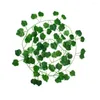 장식용 꽃 1pc 인공 식물 녹색 아이비 잎 화환 실크 벽 장식 vine 정원 파티 웨딩 화환 가짜 매달려 집에