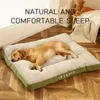 Hoopet ciepłe psy śpiące łóżko Miękki polarowy koc z pensjonatem Odłączona mata dla szczeniąt dla małych średnich dużych zapasów 240220