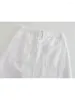 Skirts Summer Women's Clothing French Sweet Elegant All-match Fashion Casual Ruili White Skirt High Waist Slit Design Denim