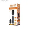 Hårtorkar Kemei 2-i-1 hårtork Hot Air Brush Quantitative Rättare Curler Comb Electric Ion One-Step Q240306