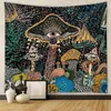 Tapisseries lune champignon bohème déco Mandala tapisserie maison et jardin Vintage chambre décor tenture murale décoration tissu