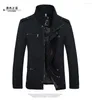 Vestes pour hommes Volalo 2024 Hommes Veste Manteau Mode Trench Automne Marque Casual Silm Fit Pardessus Mâle 5XL