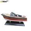 Decorative Objects Figurines Sunchamo Mediterranean Style Wooden Sailboat Model Ornaments Ocean Decoration Yacht Speedboat Handicraft Gift Accessories Modern