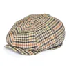 FEINION casquette gavroche pour hommes femmes à chevrons 50% laine Tweed casquettes plates jaune vert Cabbies pilote chapeau 068 201216278j