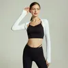 Active Shirts Autumn And Winter Yoga Cardigan Dance Ballet Vest Sports Fitness Small Coat Short Elegant Fashion Female