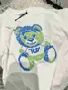 T-shirty urocze mała fala niedźwiedzia Summer Baby Boys Dziewczęta T-shirty bawełniane ubrania dla dzieci T-koszulka Krótkie rękawie Kround kołnierzy