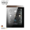 Watch Bands Luxury Automatic Winder Safe Box with Mabuchi Motor LCD Touch Screen and Wooden Accessories Boxes Remote Control L240307