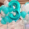 Party Decoration 40Inch Orange Foil Birthday Balloons Helium Number Balloon 0-9 Happy Wedding Decorations Shower Figures Globos