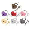 Door Locks Heart Shape Padlocks Vintage Hardware Mini Keys Lock With Key Travel Handbag Suitcase Padlock 30X39Mm Drop Delivery Home Dhl0E