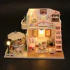 Architectuur/DIY Huis Creatieve puzzel handgemaakte DIY driedimensionale puzzel roze klein huis kinderspeelgoed meisjes tieners volwassenen 12 + geschenken