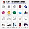 Baifu bijoux prix de gros Design de mode en argent Sterling 925 Moissanite Hiphop chaîne cubaine