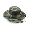 Nuovi cappelli a secchiello Outdoor Jungle Military Camouflage Bob Camo Bonnie Hat Pesca Camping Barbecue Cotton Mountain Climbing Hat Q0811316e