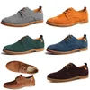 Scarpe casual da uomo nuove 45 scarpe in pelle scamosciata 46 47 scarpe da uomo grandi stringate non silp nere 42