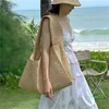 Summer New Tote Lafite Grass Weaving Casual Women's Bag Beach Vacation Style Fashion Versatile Crossbody Bag