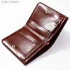 Money Clips Male Genuine Leather Wallets Masonic Brotherly Printing Men Wallet Small Card Holder Hasp Pocket Zipper Short wallets L240306