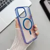 Matte Magnetic Clear Phone Case For iPhone 15 14 Pro Max 11 12 13 Pro Max XR XS 7 8 Plus X Shockproof Acrylic Cover Coque in Retail Box 100pcs