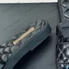 24SS Женская платформа каблуки сандалии дизайнер Bowknot Lambskin Slip на тапочках Классическое оборудование для стега