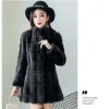 Pelz 2023 Neue Winter Casual Koreanischen Stil Mode Mantel Und Jacken Flauschigen Fleece Faux Pelz Warme Outwear Kleidung C21