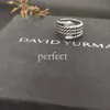 DY Twisted Vintage Band Designer David Yurma Jewelry Rings For Women Men With Diamonds Sterling Silver Sunflower Luxury Gold Plating Engagement Gemstone Gift 181