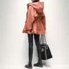 Women's Trench Coats Spring/Summer Hooded Jacket Commuter Work Coat