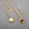 The 2023 New Necklace Chain Is A Color Stable Length That Adjusts The Temperament of The Sweater Chain Suit Stone Pendant and Women's Versatile Necklace