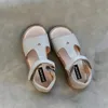 Echtes Leder Mädchen Sandalen Süßes Herz Offene Zehen Weiches Rindsleder Kinder Schulschuhe Baby Gartenschuhe Kinder Sandalen Größe 33 240220